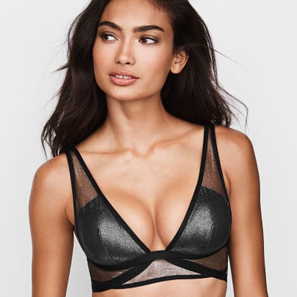 shiny bralette